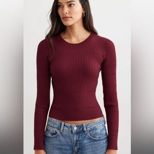 Dynamite red long sleeve sweater